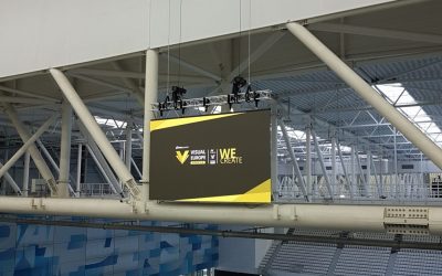 LED walls in the Danube Arena