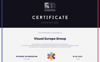Eventex 500: we are in the world top event service companies!