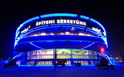 The 535 square meter external LED wall of the Multifunctional Sports and Event Hall offers a breathtaking view