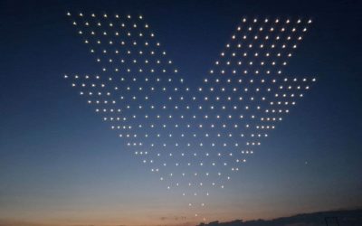 Világszínvonalú drón show-t láthattak a Sziget Fesztivál és a Szent István Nap látogatói